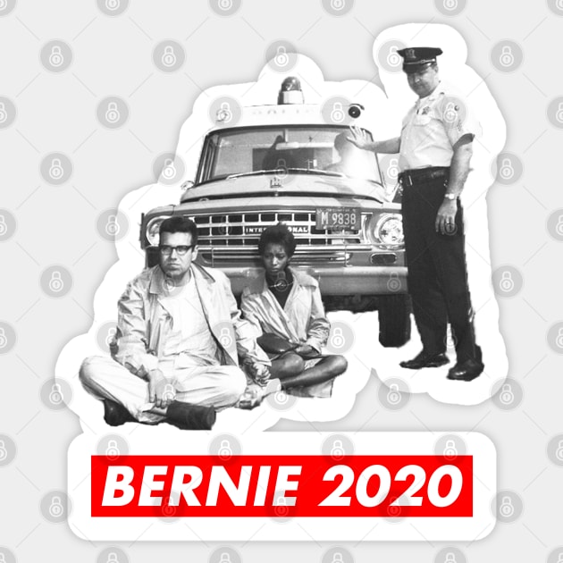 Bernie Arrested 1963 - Bernie 2020 Sticker by skittlemypony